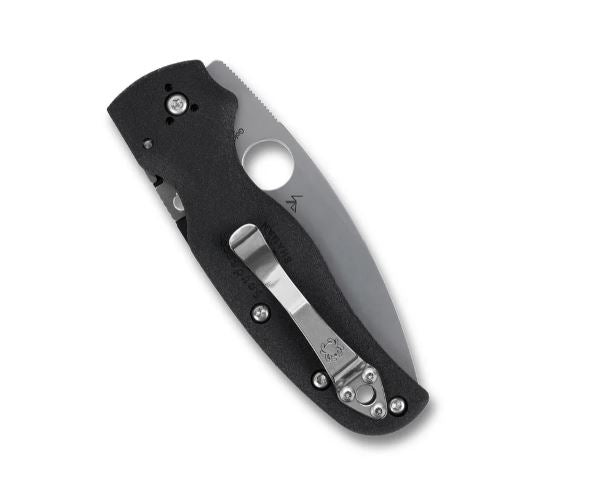 Spyderco Shaman Lightweight Folding Pocket Knife Folding Pocket Knife with 3.5" CTS BD1N Steel Blade and FRN Handle (C229SBK)