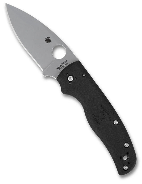 Spyderco Shaman Lightweight 3.58" Plain Edge Folding Pocket Knife (C229PBK)