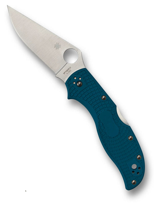 Spyderco Stretch 2 Lightweight Straight Spine K390 3.48" Plain Edge Pocket Folding Knife (C90FP2K390)