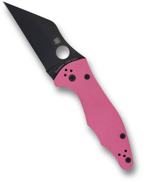 Spyderco Yojimbo 2 Pink G-10 Black Blade Sprint Run 3.2" Folding Pocket Knife (C85GPNBKP2)