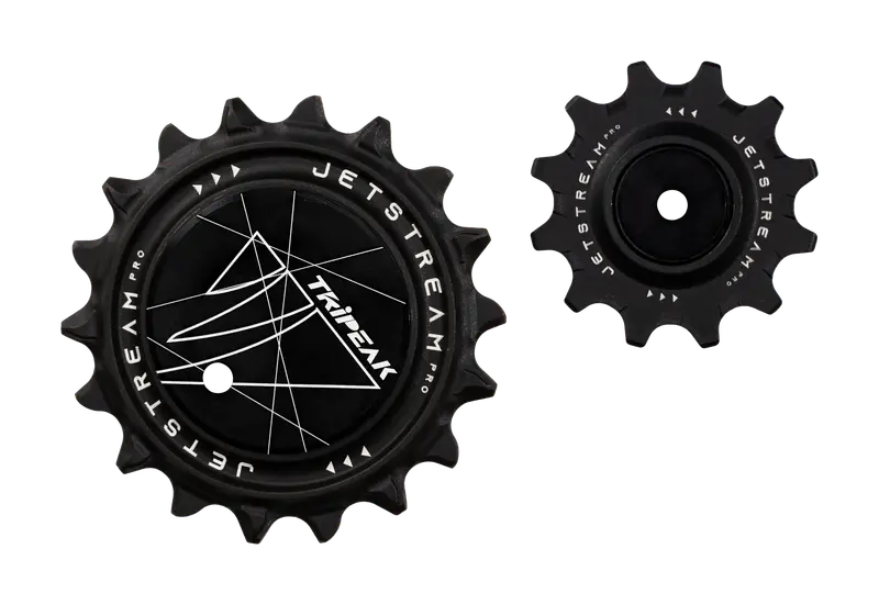 TriPeak Pulley System AOPW AERO, 12/18T for Shimano RD-92xx/81xx/71xx 12s; SRAM AXS RD E1 RED/FORCE 2x12s, Black (EMA-JW1218A-A12SCBBK)