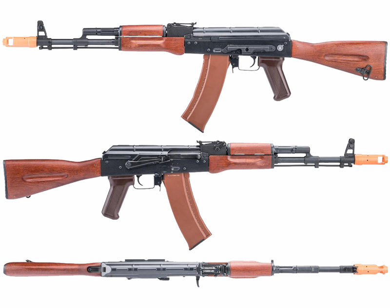 Umarex Elite Force E&L AK-74N Essential 2.0 AEG 6 mm Airsoft Rifle (2277001) w/ Battery & Charger & BBs Bundle