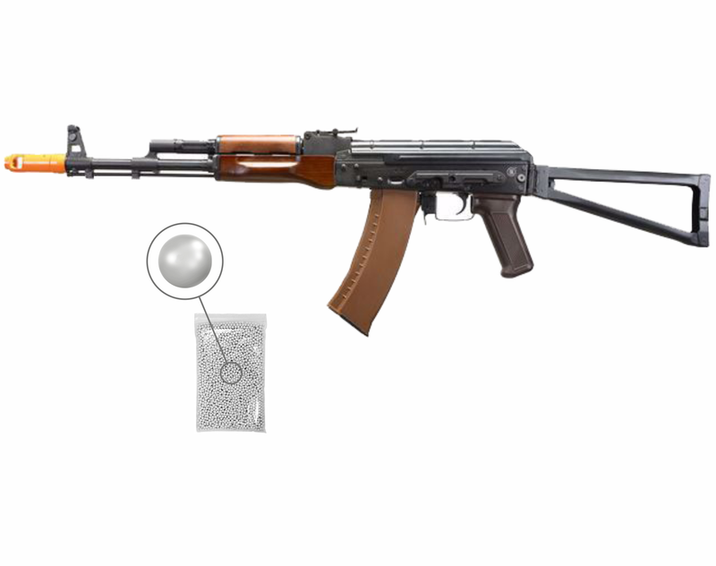 Umarex Elite Force E&L AKS-74N Essential 2.0 AEG 6 mm Airsoft Rifle (2277003) w/ Battery & Charger & BBs Bundle