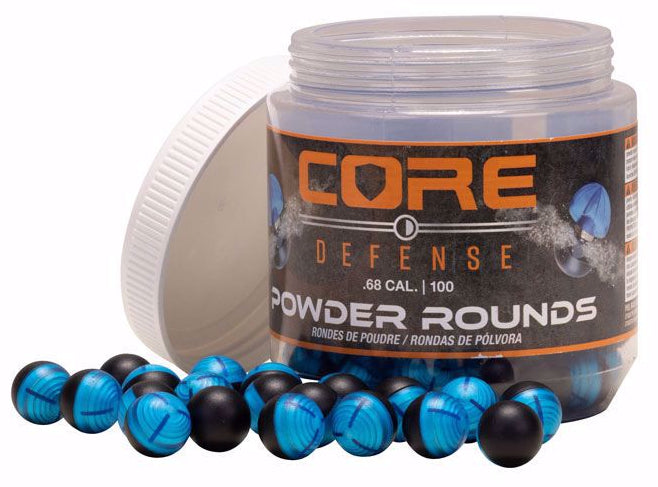 Umarex P2P Core Defense Inert Paintball Training Powder Rounds .68 cal 100 ct (2292316)
