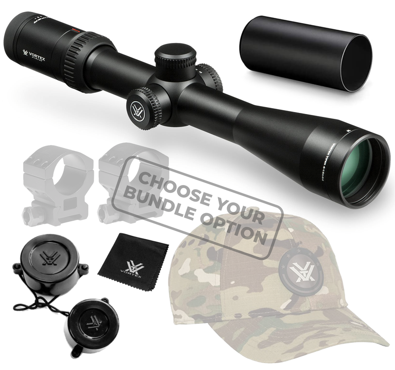 Vortex Optics Viper HS 4-16x44 Dead-Hold BDC MOA 30 mm Tube SFP Riflescope with Hat