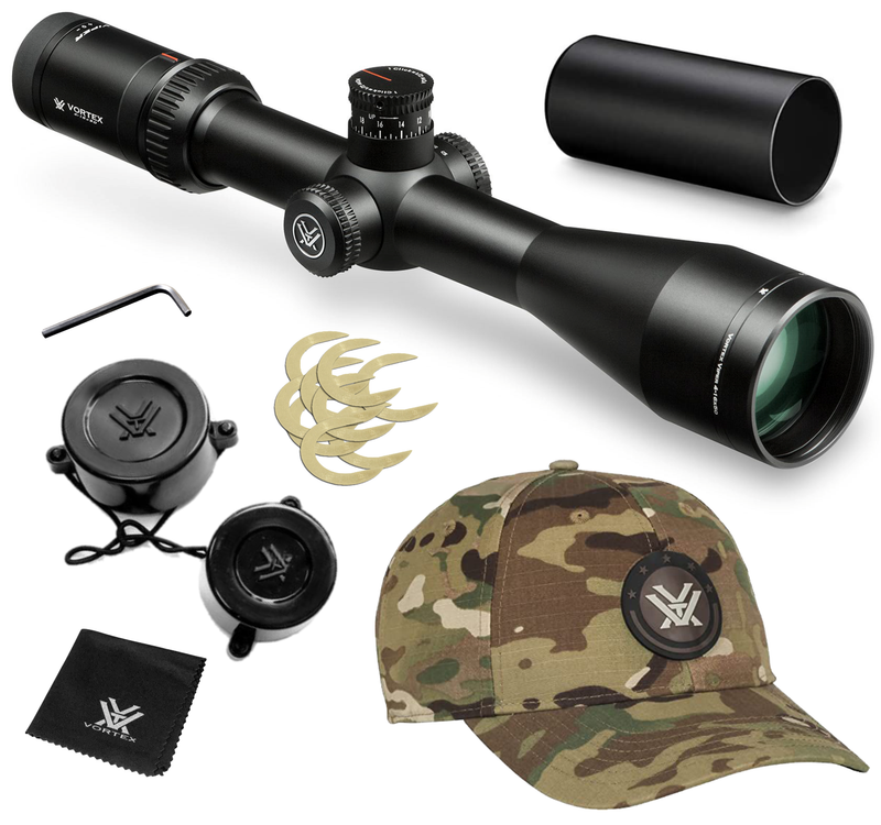 Vortex Optics Viper HSLR 4-16x50 Riflescope Dead-Hold BDC (MOA) Reticle with Wearable4U Bundle