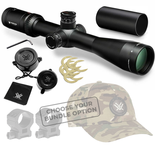 Vortex Optics Viper HST 4-16x44 VMR-1 MOA, 30 mm Tube Riflescope with Wearable4U Bundle