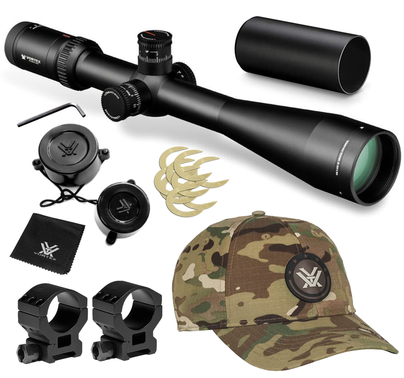 Vortex Optics Viper HST 6-24x50 VMR-1 MRAD Riflescope with Wearable4U Bundle