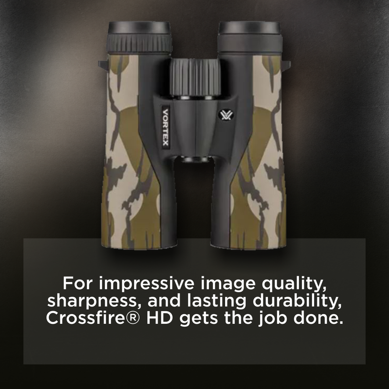 Vortex Optics Crossfire HD 10x42 Mossy Oak Bottomland Binocular (CF-4312-OBL)