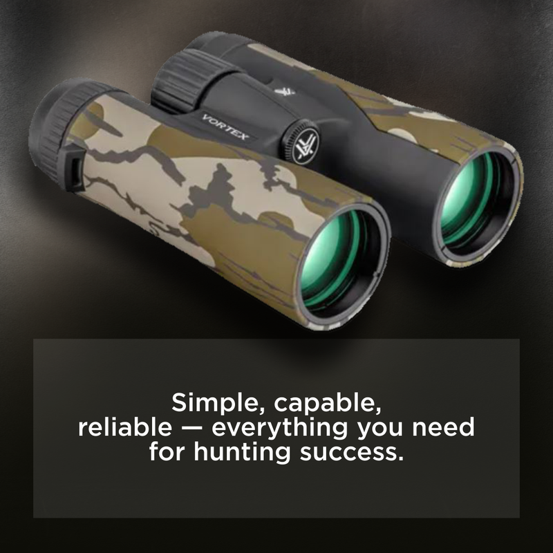 Vortex Optics Crossfire HD 10x42 Mossy Oak Bottomland Binocular (CF-4312-OBL)