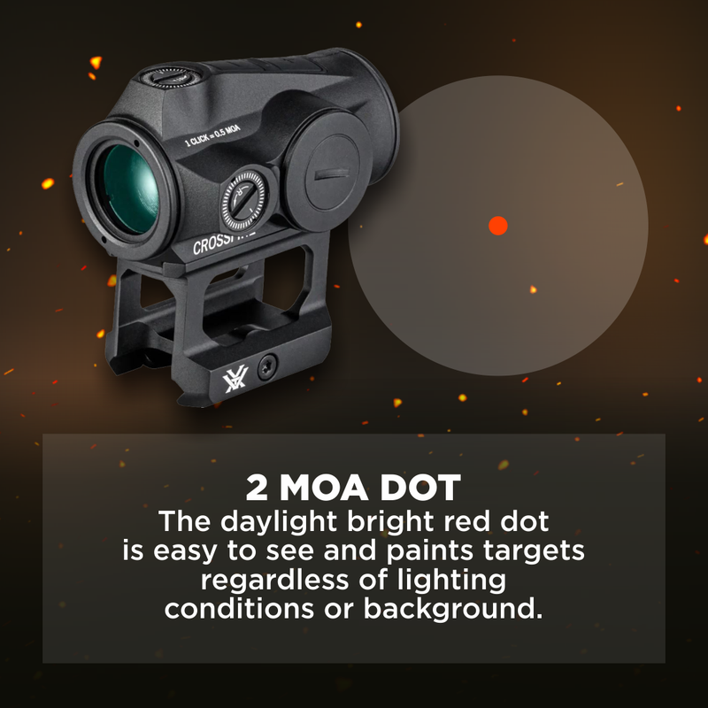 Vortex Optics Crossfire II 2 MOA Red Dot (CF2-RD2)