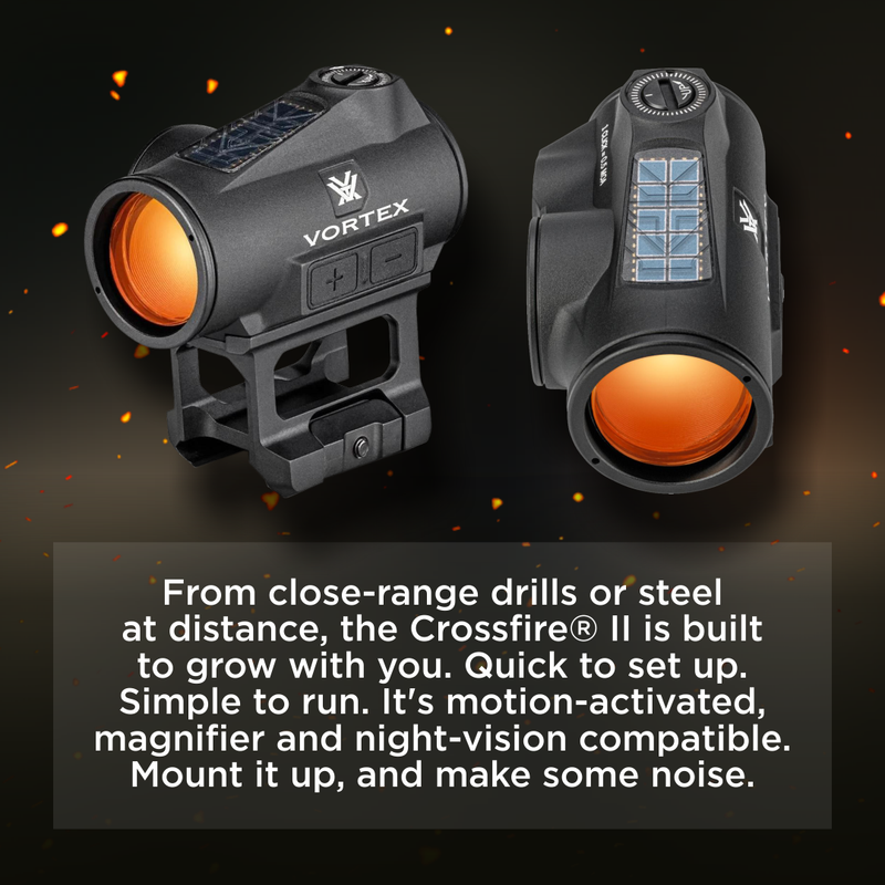 Vortex Optics Crossfire II 2 MOA Solar Red Dot Black (CF2-RD2-SLR)