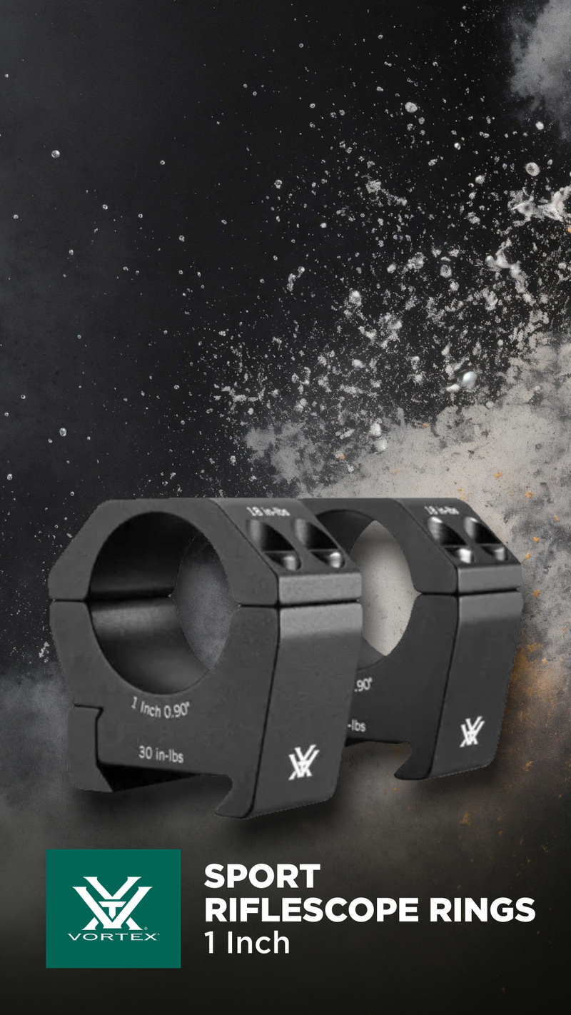 Vortex Optics Sport Riflescope Rings 1 Inch, Medium (SPT1-M)