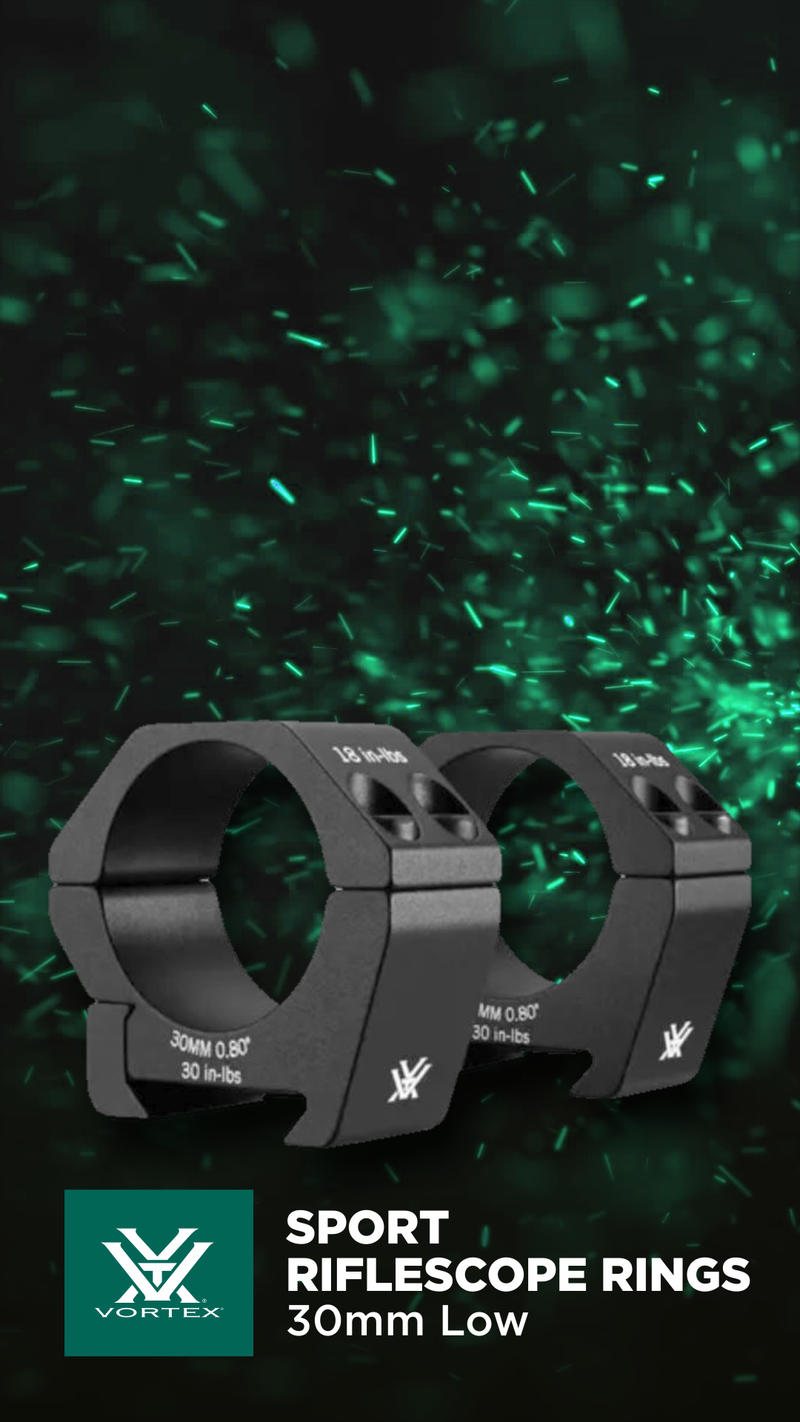 Vortex Optics Sport Riflescope Rings 30mm Low (SPT30-L)