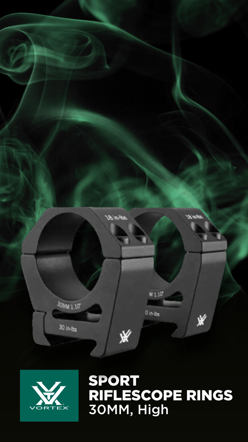 Vortex Optics Sport Riflescope Rings 30mm, High (SPT30-H)