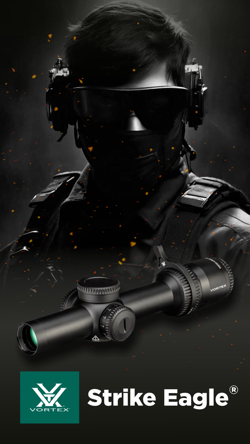 Vortex Optics Strike Eagle 1-10x24 FFP EBR-8 BDC (MOA) Reticle 30mm Tube Riflescope