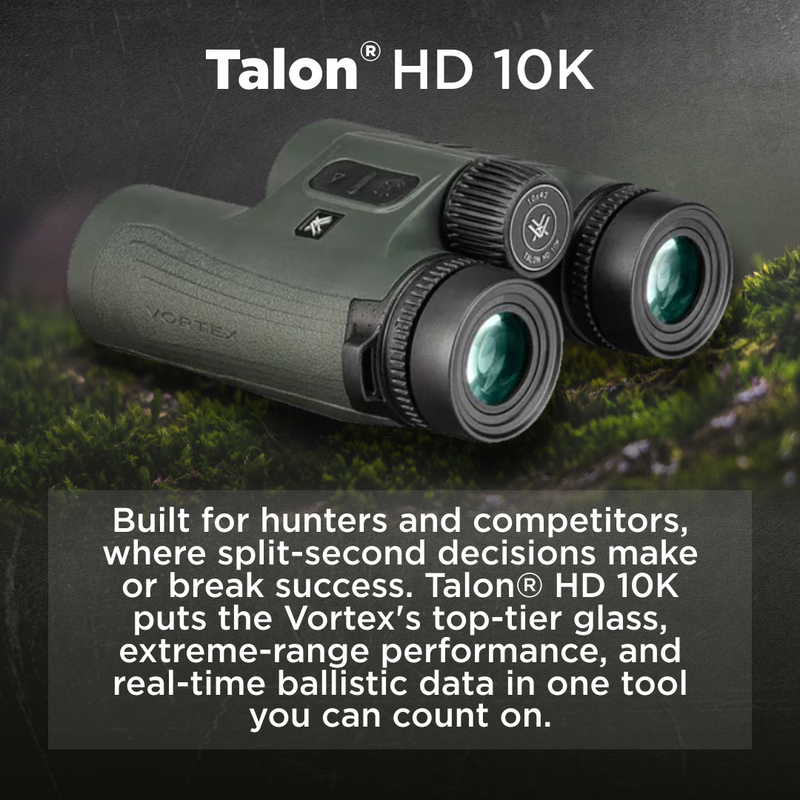 Vortex Optics Talon HD 10K 10x42 Ballistic Laser Rangefinding Binocular (LRF-TLN1042)