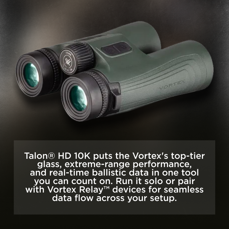 Vortex Optics Talon HD 10K 12x50 Ballistic Laser Rangefinding Binocular (LRF-TLN1250)
