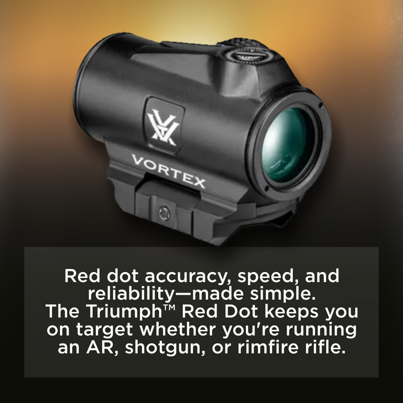 Vortex Optics Triumph 1x 2 MOA Red Dot (TRI-RD2)