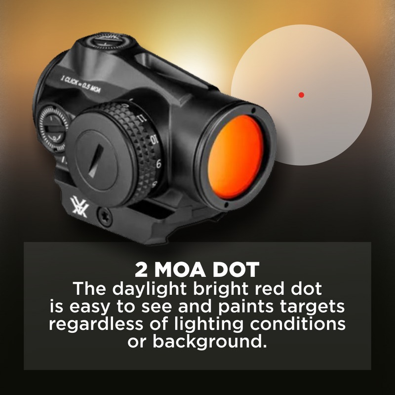 Vortex Optics Triumph 1x 2 MOA Red Dot (TRI-RD2)