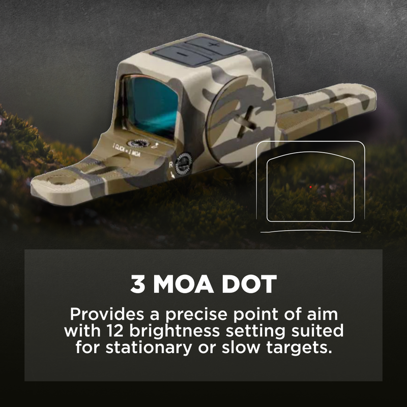 Vortex Optics Viper Enclosed Micro Mossy Oak Bottomland 1x 3 MOA Red Dot Sight (VPR-SGMRD3-E-OBL)