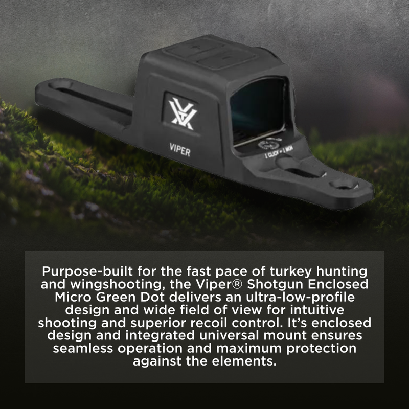 Vortex Optics Viper Enclosed Micro 1x 3 MOA Green Dot (VPR-SGMGD3-E)