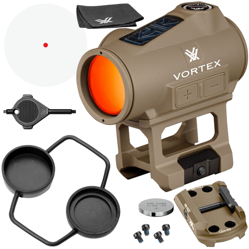 Vortex Optics Crossfire II 2 MOA Solar Red Dot Tan (CF2-RD2-SLR-T)
