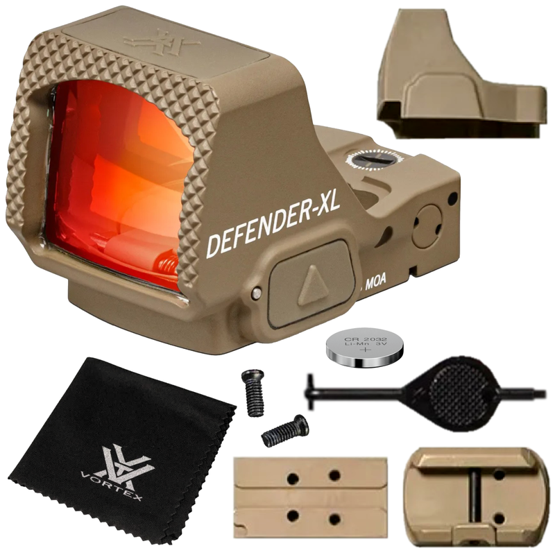 Vortex Optics Defender-XL 5 MOA Micro Red Dot, TAN (DFXL-MRD5-T)