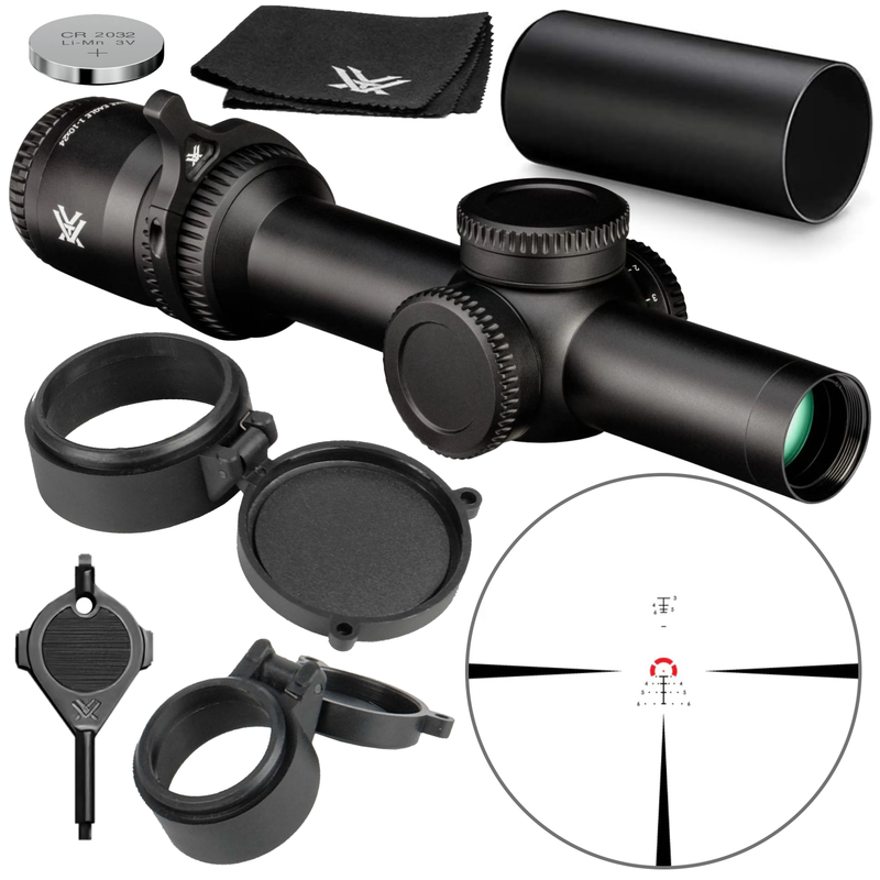 Vortex Optics Strike Eagle 1-10x24 FFP EBR-8 BDC (MRAD) Reticle 30mm Tube Riflescope
