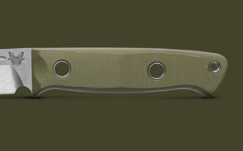 Benchmade 163-1 Bushcrafter OD Green G10 Drop-Point CPM-S30V 4.38" Fixed Blade Knife