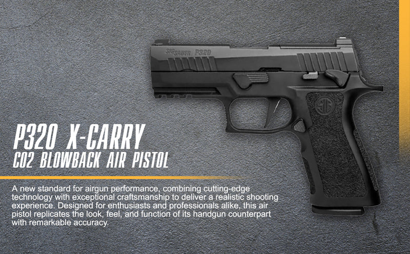 Sig Sauer P320 XCARRY CO2 .177 Cal 350 FPS  Semi-Auto Blowback Air Pistol (AIR-P320XCA-BB)