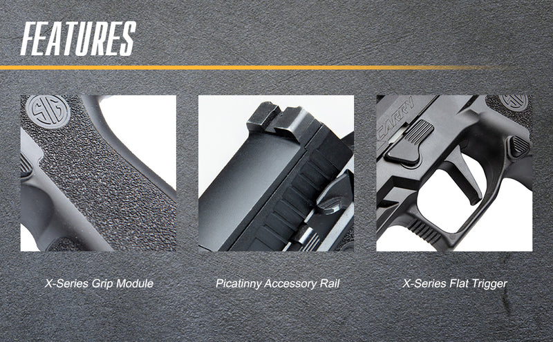 Sig Sauer P320 XCARRY CO2 .177 Cal 350 FPS  Semi-Auto Blowback Air Pistol (AIR-P320XCA-BB)