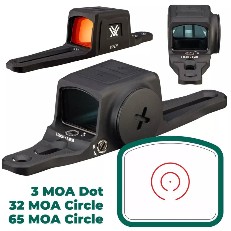 Vortex Optics Viper SG Enclosed Micro Multi-Reticle Red Dot Sight (VPR-SGMRD3-MR-E)