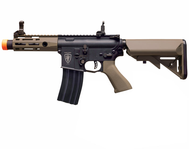 Umarex Elite Force EF M4 CQCX-6MM-BLACK/TAN AEG 6mm Airsoft Rifle with EyeTrace System (2279588)