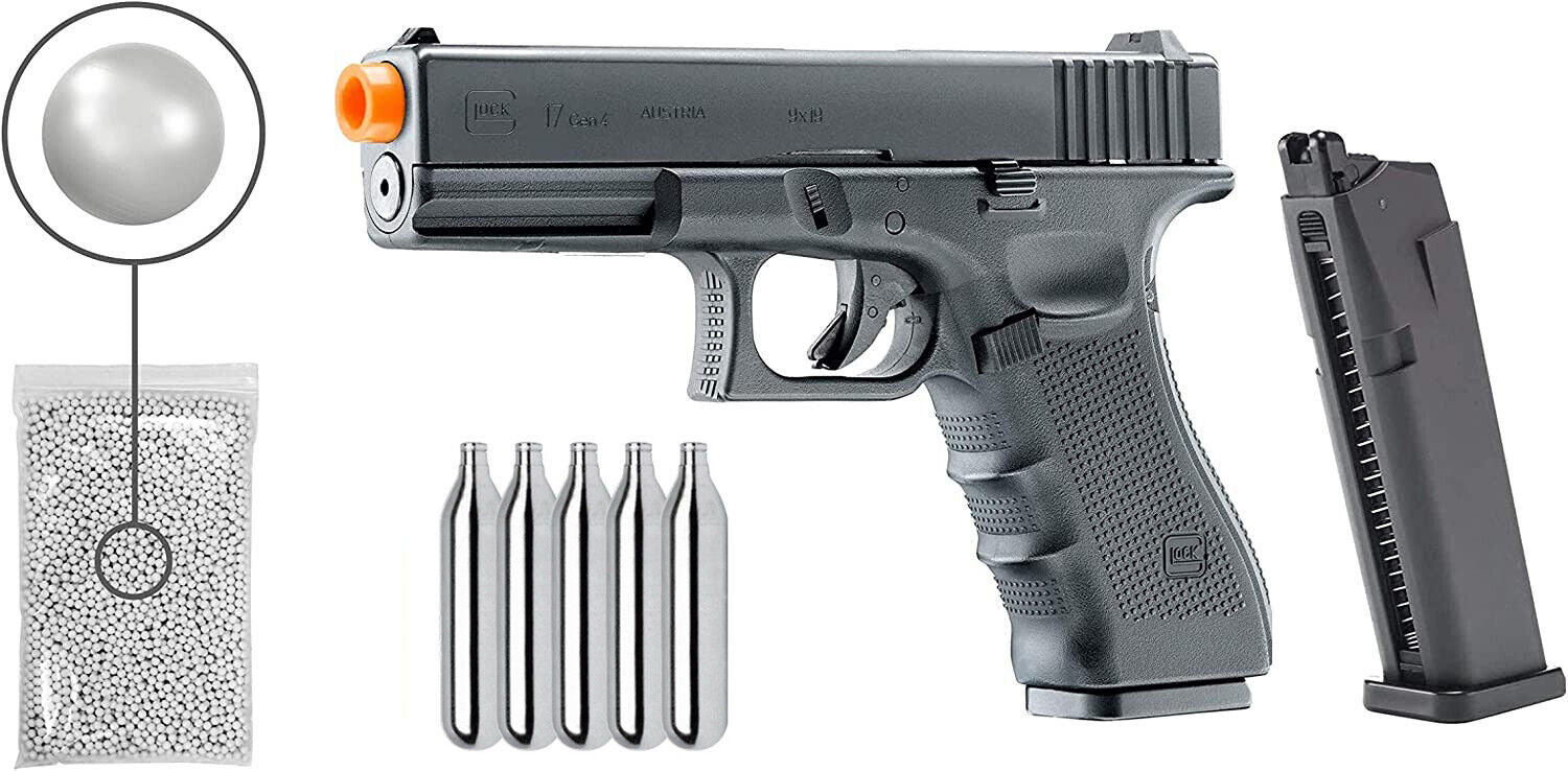 Umarex Glock G17 Gen4 Blowback CO2 Airsoft Pistol with Wearable4U Bund –  Sports and Gadgets