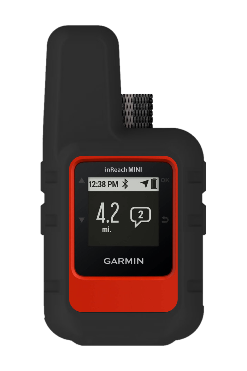 Wearable4U Garmin InReach Mini 4 Pack Silicone Protective Cases (Black/Khaki/Orange/Lime) Bundle