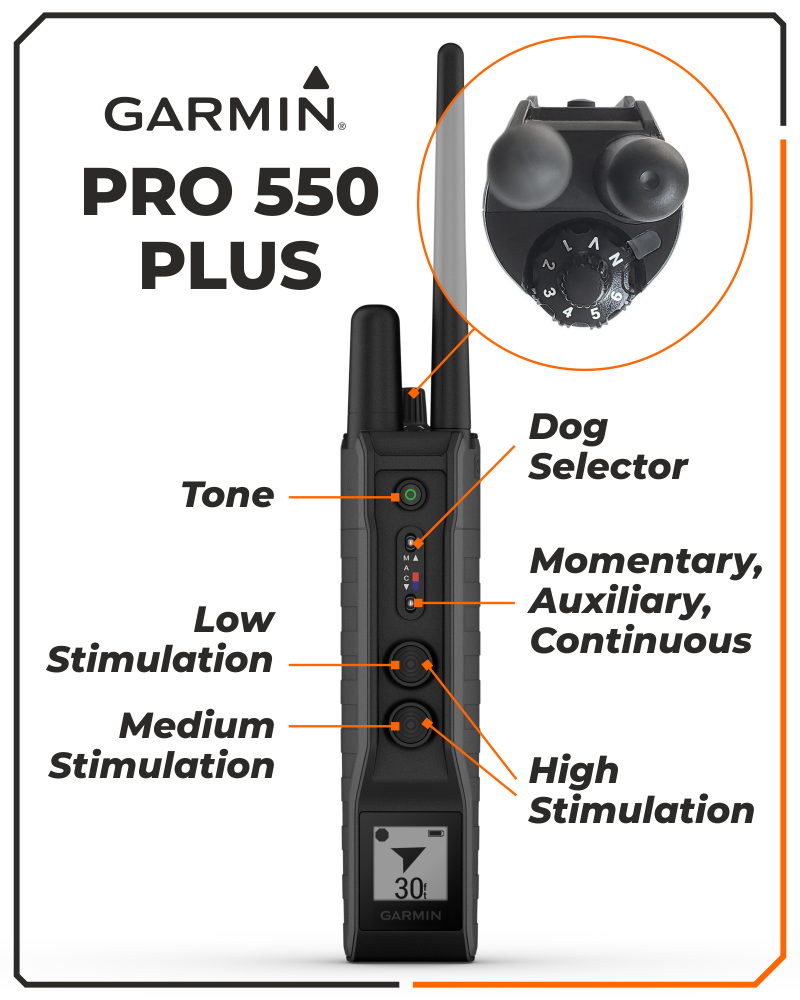 Garmin Pro 550 Plus Training and Tracking Handheld TOPO US with Wearable4U Bundle
