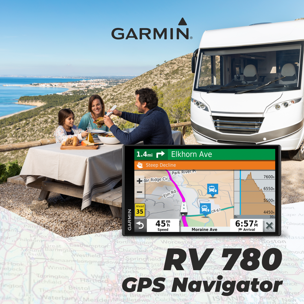 Garmin RV 780 GPS Navigator with Traffic with Wearable4U PowerPack Bun ...