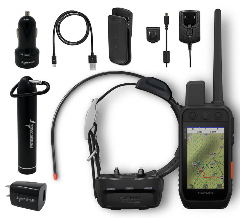 Garmin Alpha 200i GPS Track and Train Handheld Only or with Collar with Wearable4U Bundle