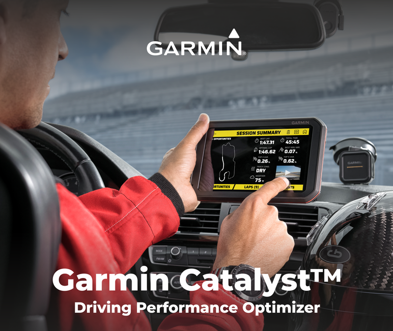 Garmin Catalyst, Driving Performance Optimizer for Motorsports and High Performance Driving, 6.95 inch with Wearable4U  Bundle