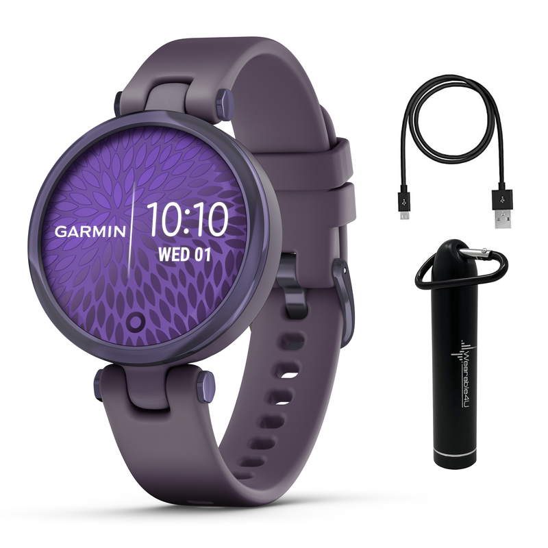 Garmin Lily Women’s Fitness Sport Smartwatch with Wearable4U Bundle