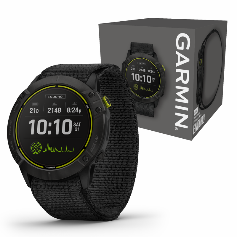Garmin Enduro Black Ultraperformance Multisport GPS Smartwatch  with Wearable4U Bundle