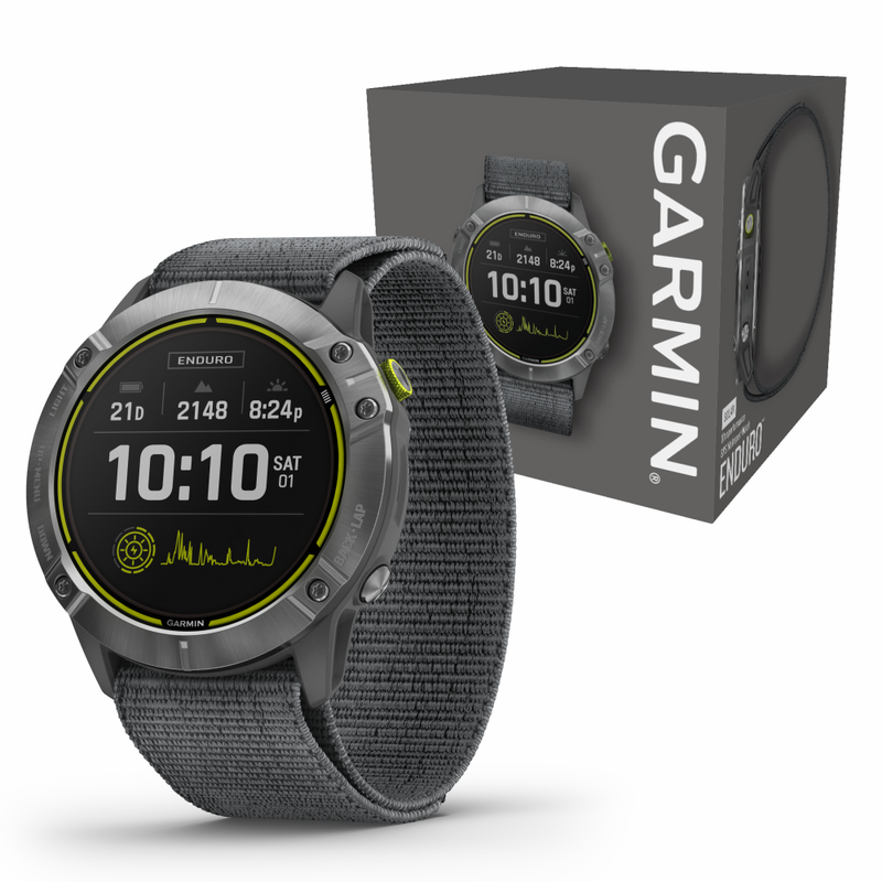 Garmin Enduro Black Ultraperformance Multisport GPS Smartwatch  with Wearable4U Bundle