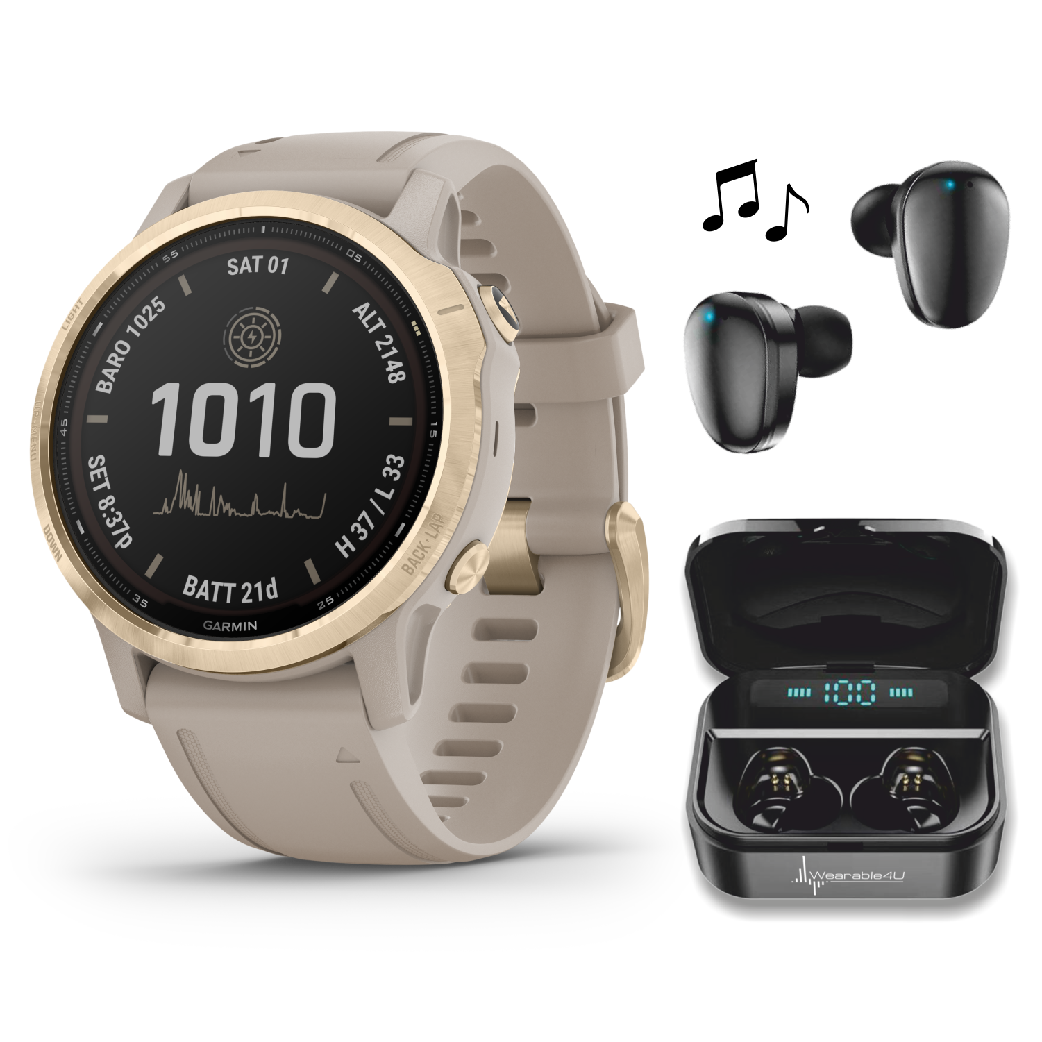 Garmin Fenix 6S Pro Solar, Women of Adventure, Premium Multisport