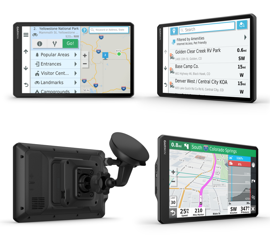 Garmin RV 1090 10in RV Navigator GPS Portable Navigator for RVs with 1 ...