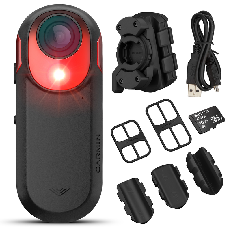 Garmin Varia RCT715 Bicycle Camera with Tail Light, Continuous Recording with Wearable4U Power Bank Bundle