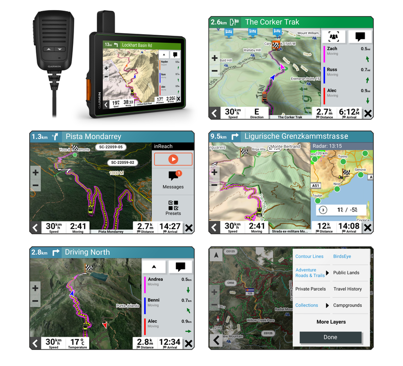 Garmin Tread SxS, GPS Navigator, Ulltrabright Display, Preloaded Topography,Group Ride Radio, inReach Technology with Wearable4U Power Pack Bundle