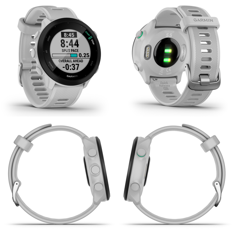 Garmin Forerunner 55 GPS Running Watch with Daily Suggested Workouts with Wearable4U  Bundle