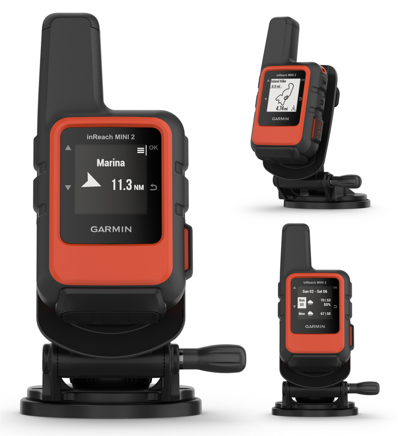 Garmin inReach Mini 2 Marine Bundle, Compact Satellite Communicator, Portable Boating Handheld with Wearable4U Power Bundle
