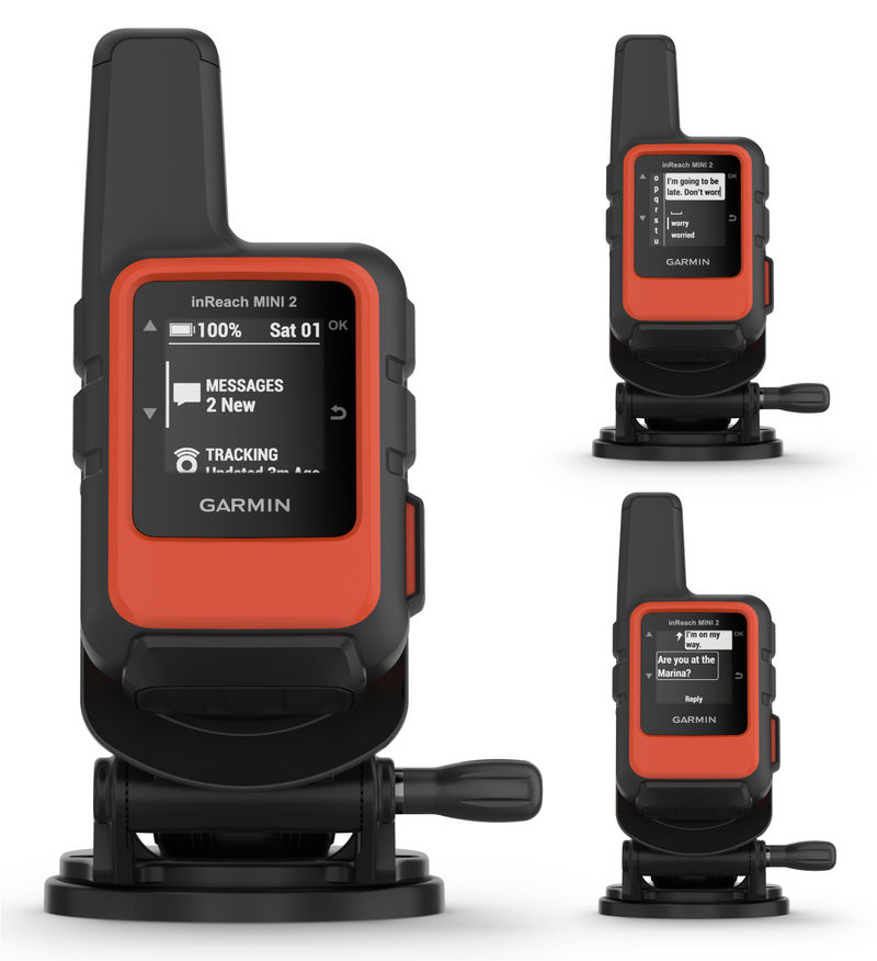 Garmin inReach Mini 2 Marine Bundle, Compact Satellite Communicator, Portable Boating Handheld with Wearable4U Power Bundle